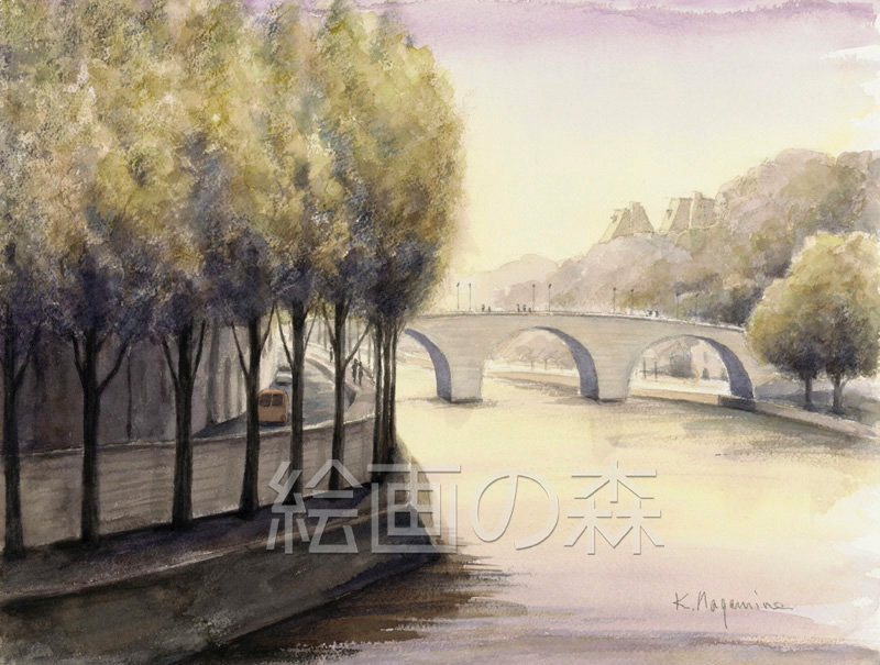 セーヌ川暮色拡大