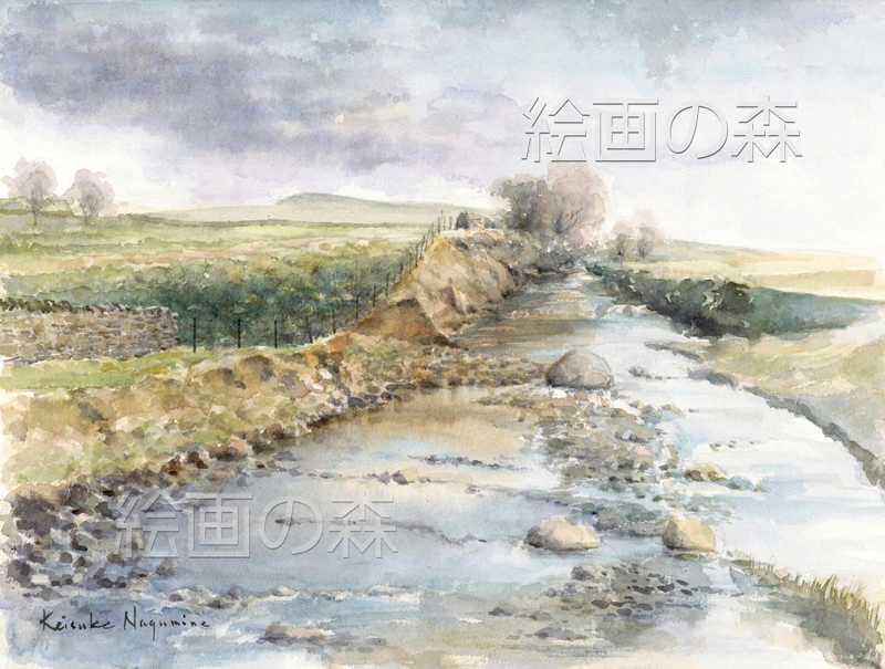 瀬音早春の絵拡大
