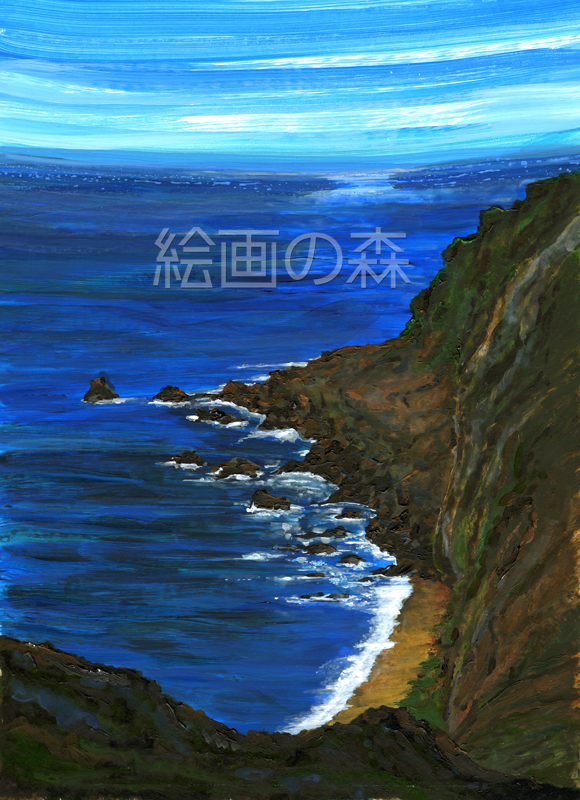 荒れる前　額装拡大