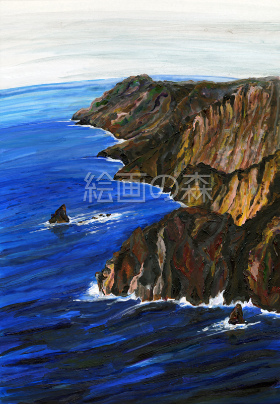 静かな半島　額装拡大