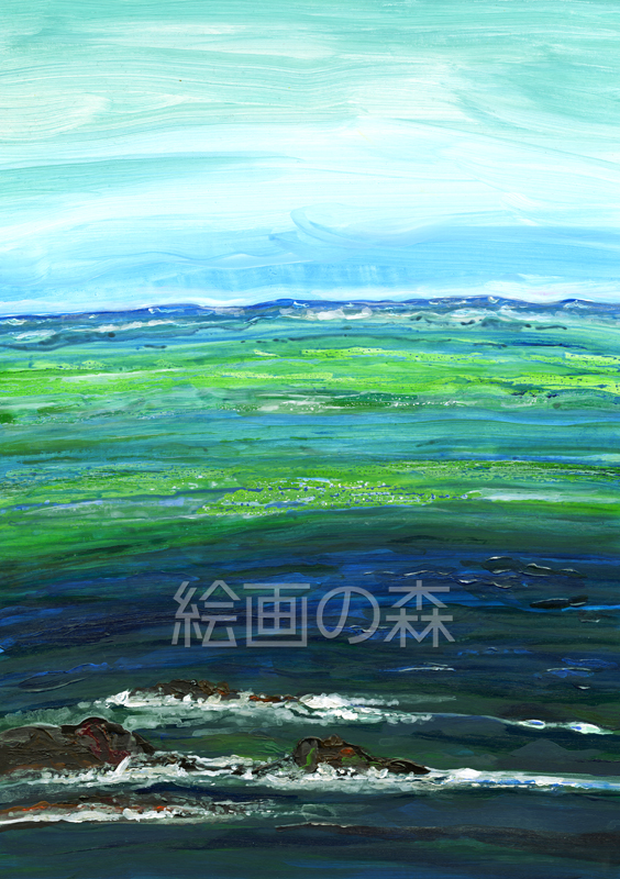 初夏の波拡大