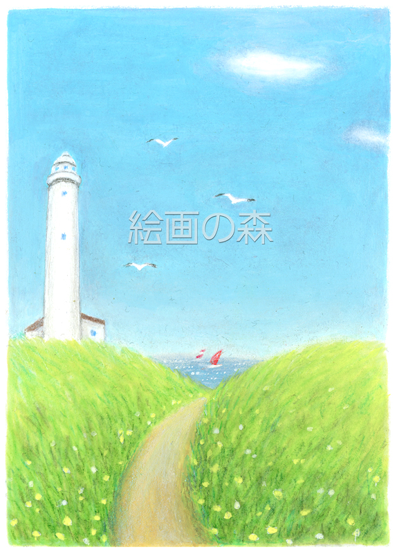 海が見える　拡大