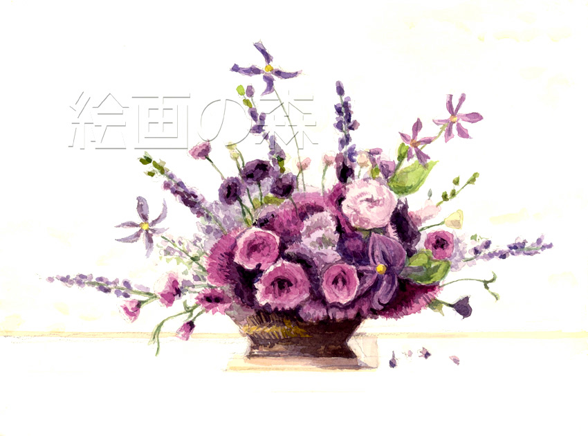 花篭額装拡大