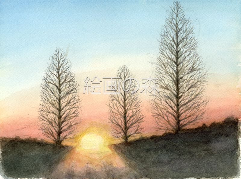 宮城野の夜明け拡大
